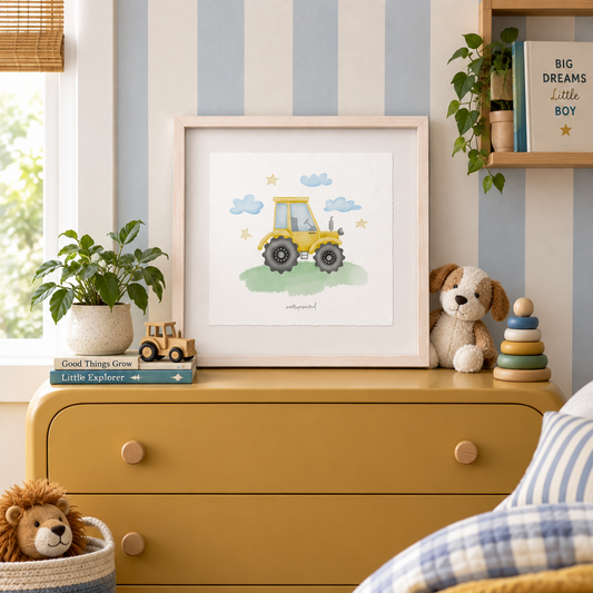 Cuadro con ilustraciones de construcción