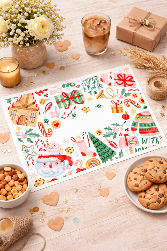 Individuales personalizado para navidad (12u)