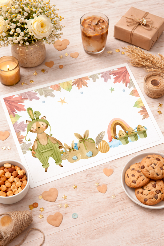 Individuales personalizado para pascua (12u)