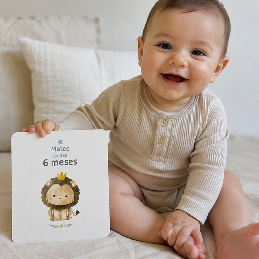 Tarjetas para Fotos Cumple Mes de Bebé: Religiosos