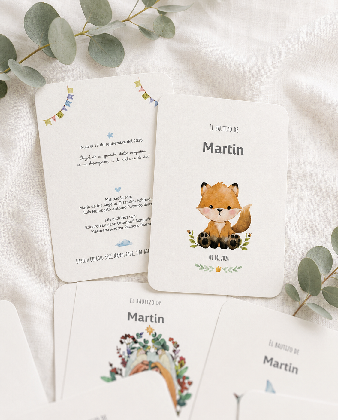 Recuerdos de Babyshower, Bautizo, Primera comunión u otro | Formato Tradicional