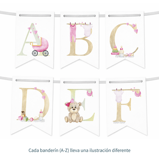 Banderines de bebé (niña)