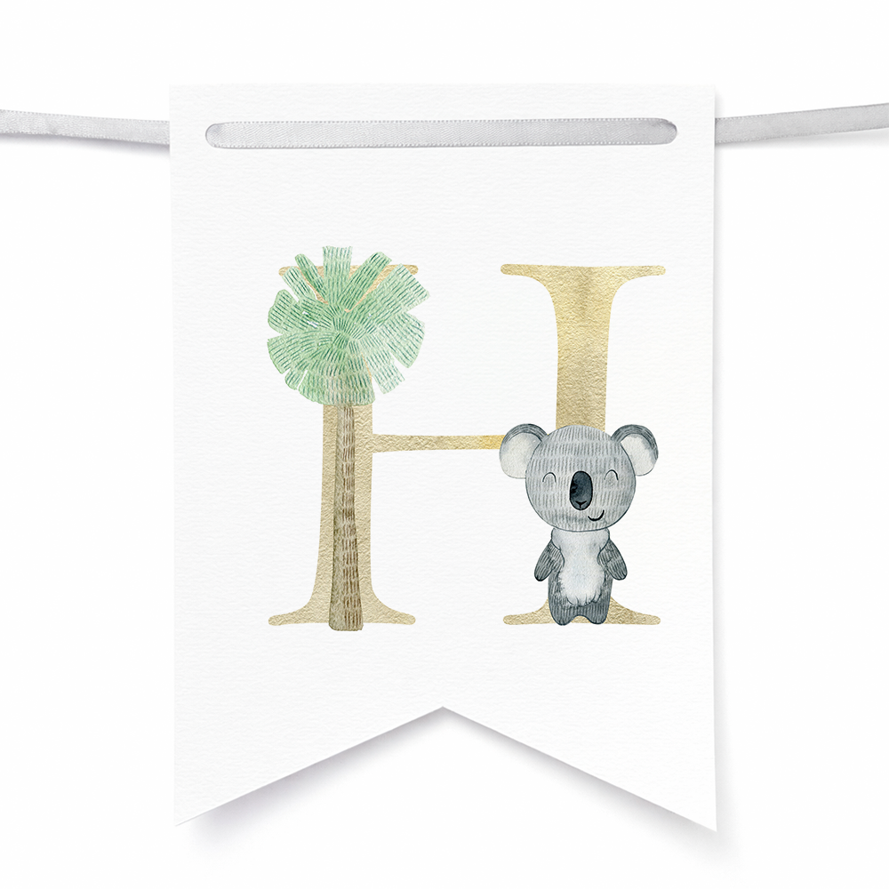 Banderines de animalitos australianos