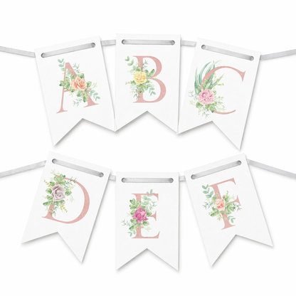 Banderines de Flores de Colores