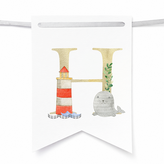 Banderines con motivos marinos