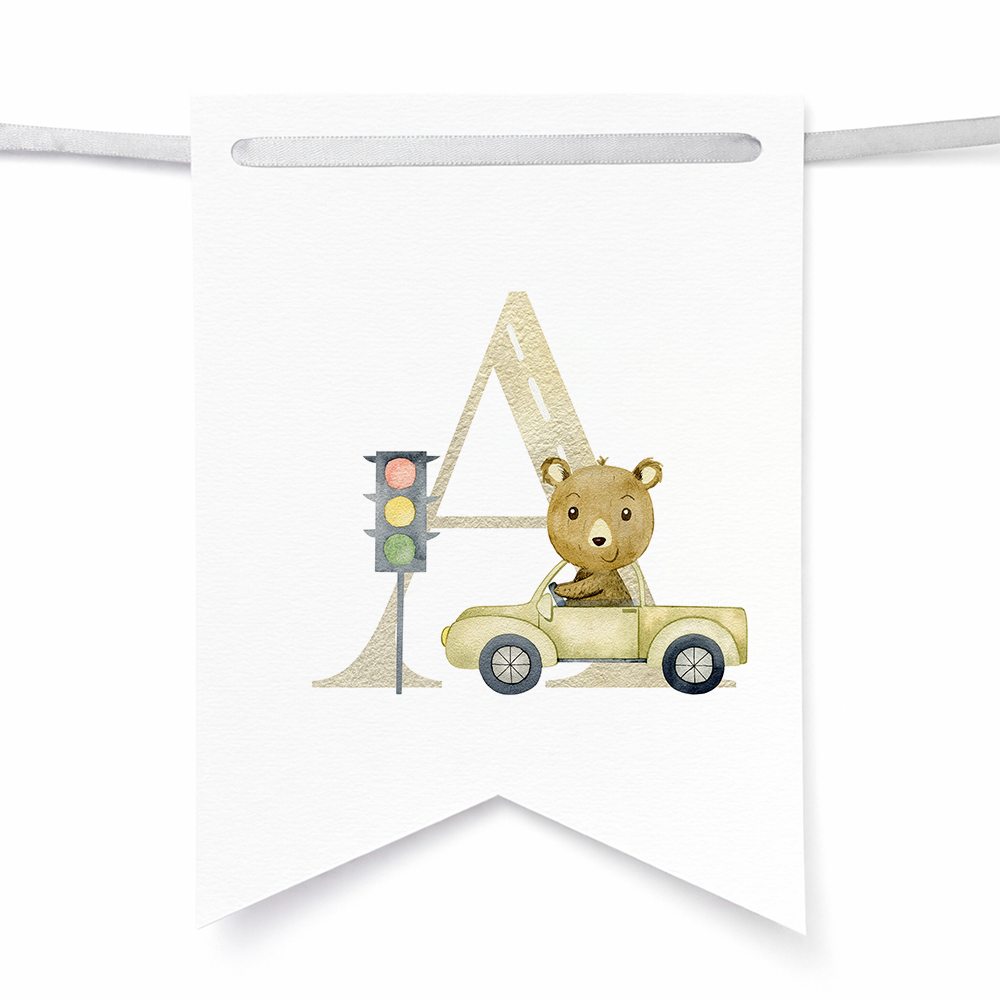 Banderines de animalitos y tránsito