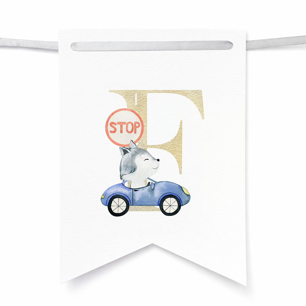 Banderines de animalitos y tránsito