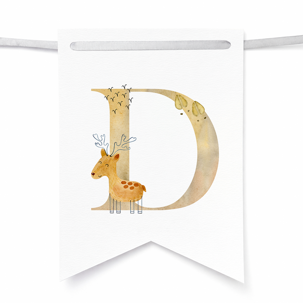 Banderines de animalitos del bosque
