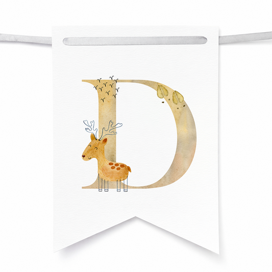 Banderines de animalitos del bosque