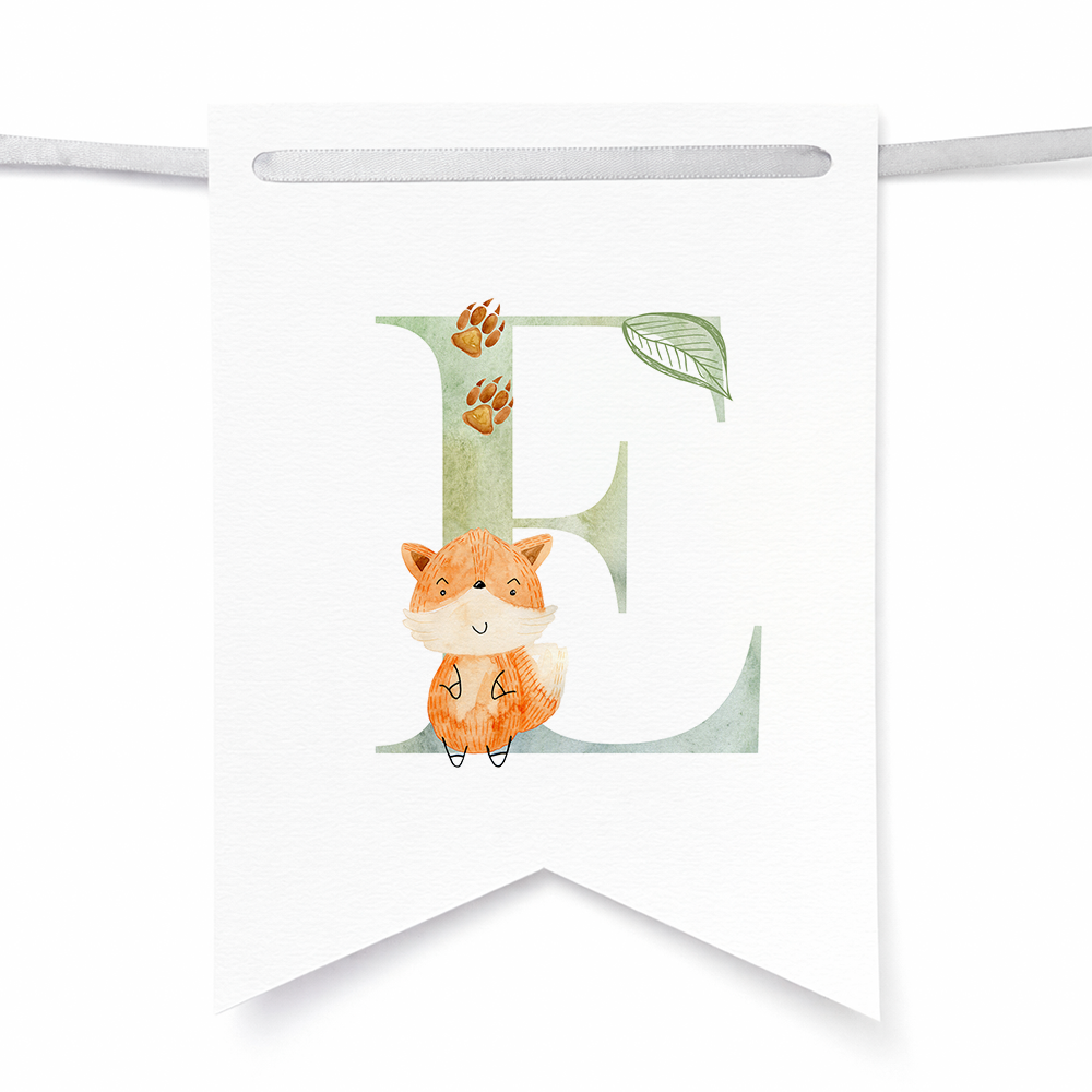 Banderines de animalitos del bosque