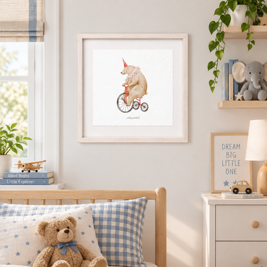 Cuadro con ilustraciones de circo vintage