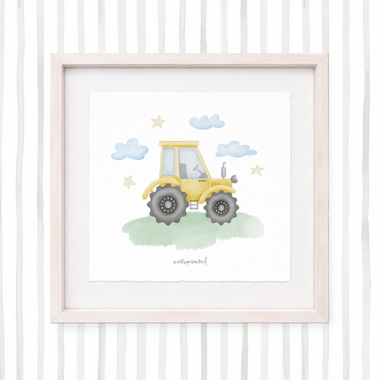 Cuadro con ilustraciones de construcción