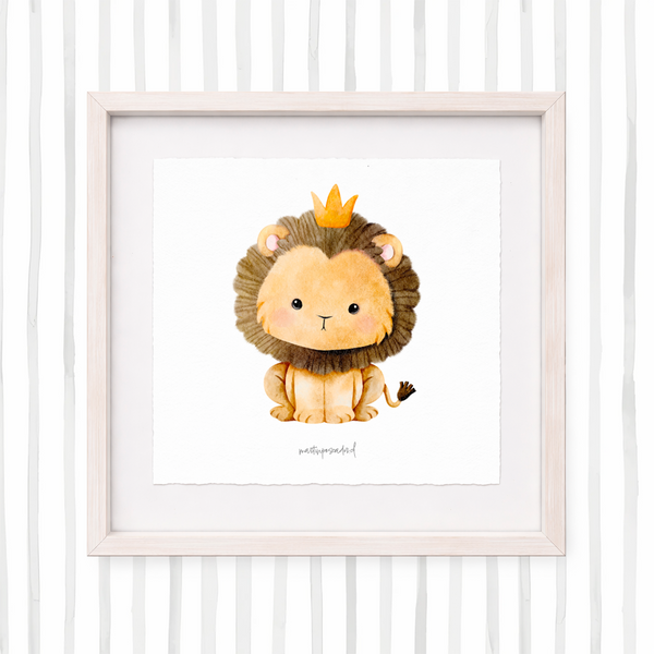 Cuadro con ilustraciones animalitos bebés