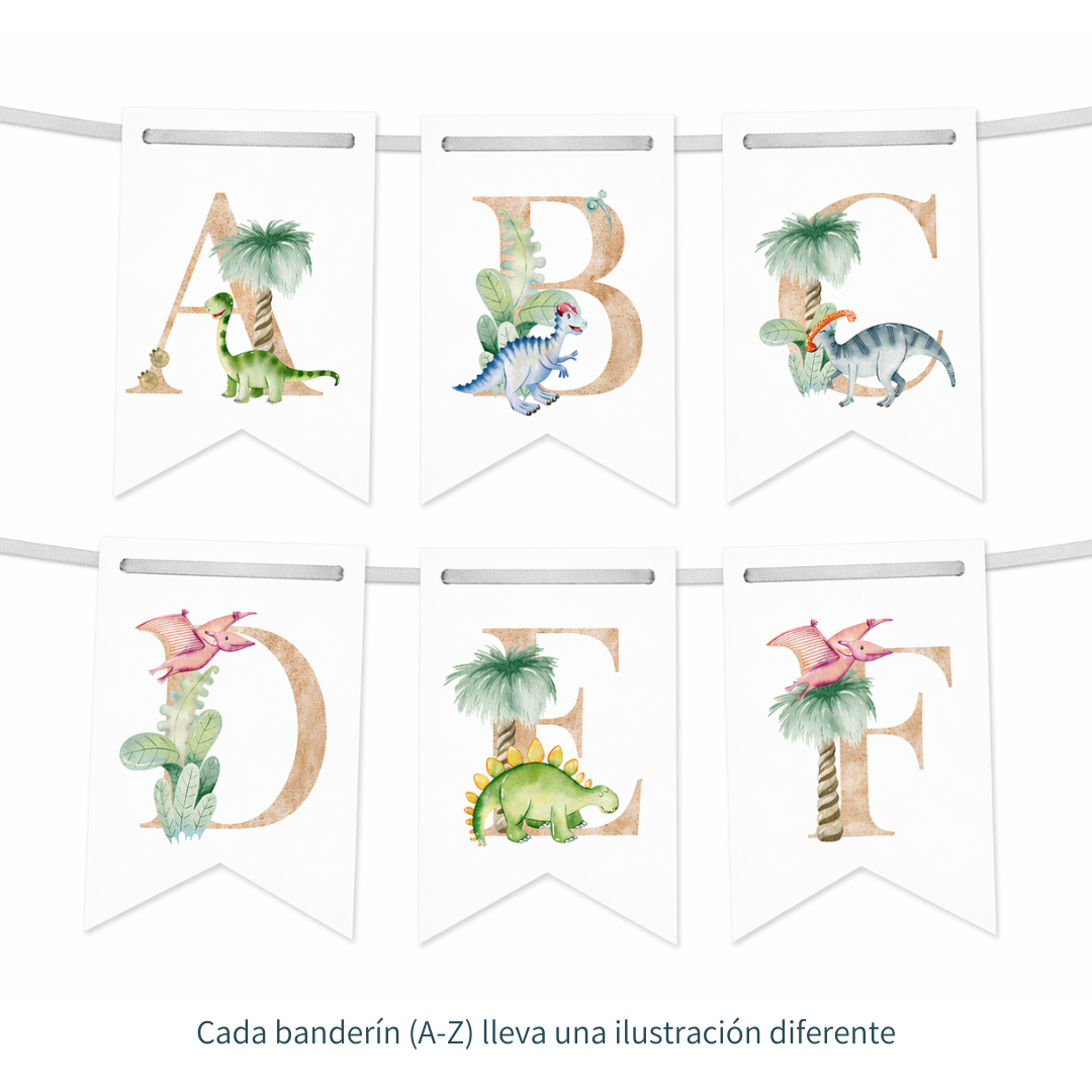 Banderines de dinosaurios