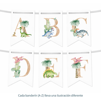 Banderines de dinosaurios