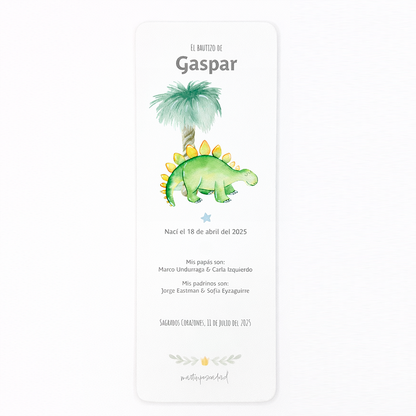 Santito marca páginas de dinosaurios (8u)
