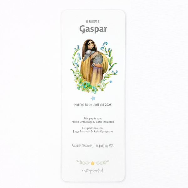 Santito marca páginas con motivos religiosos (8u)
