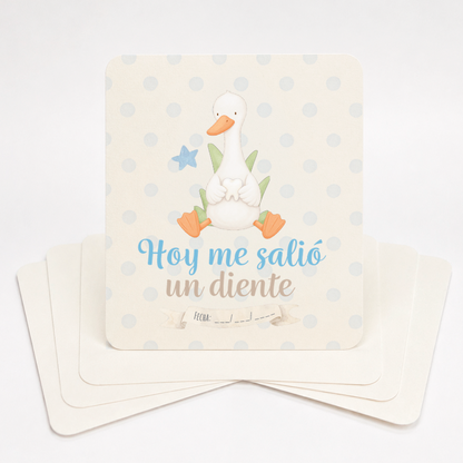 Tarjetas de hitos de desarrollo para niño