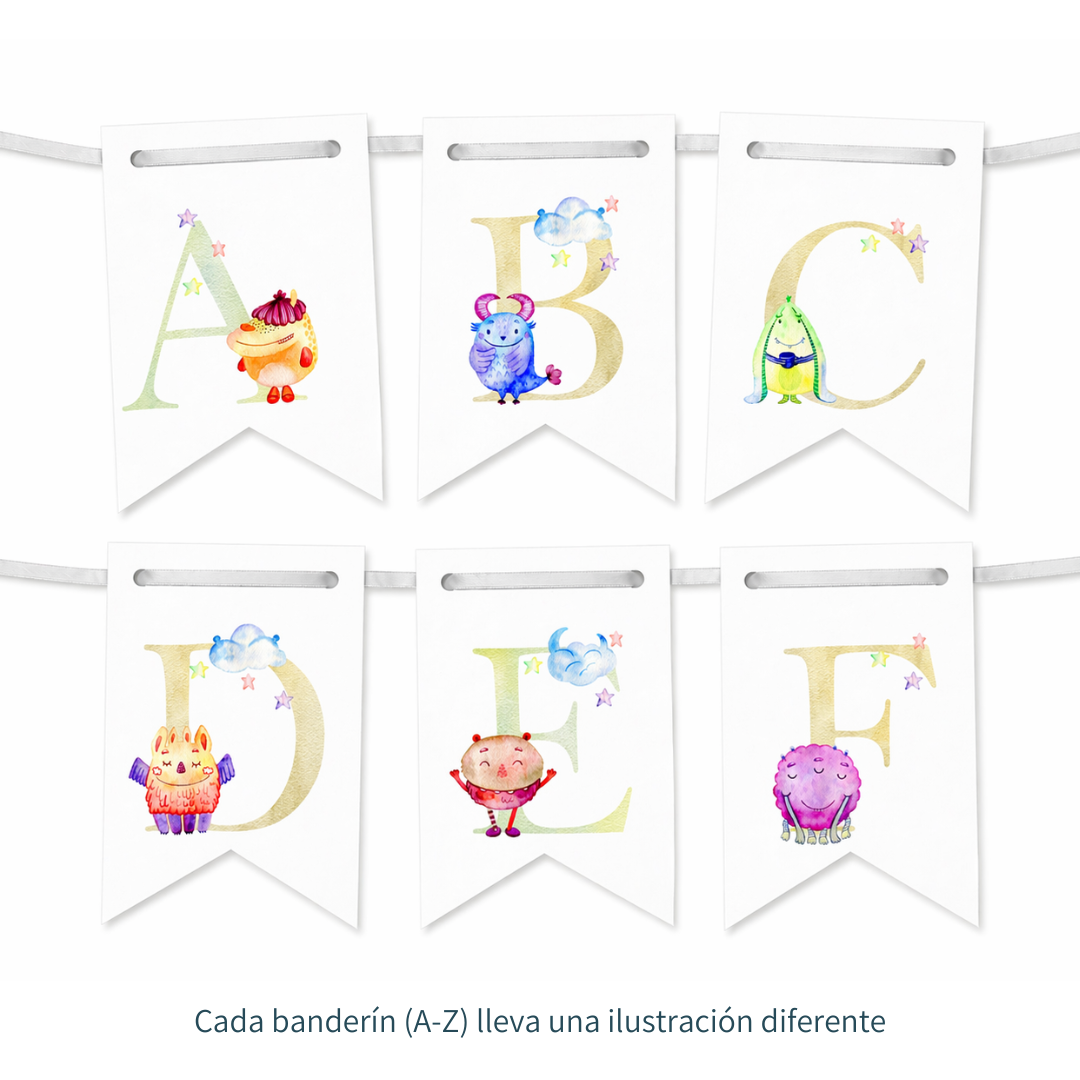 Banderines de monstruos