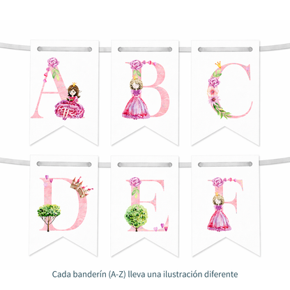 Banderines de princesas
