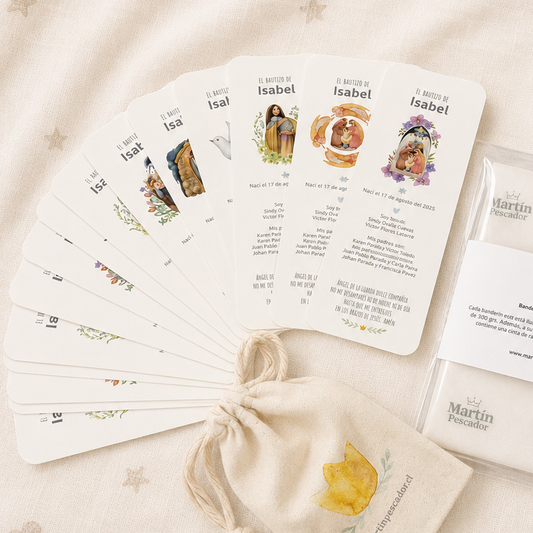 Santito marca páginas con motivos religiosos (8u)