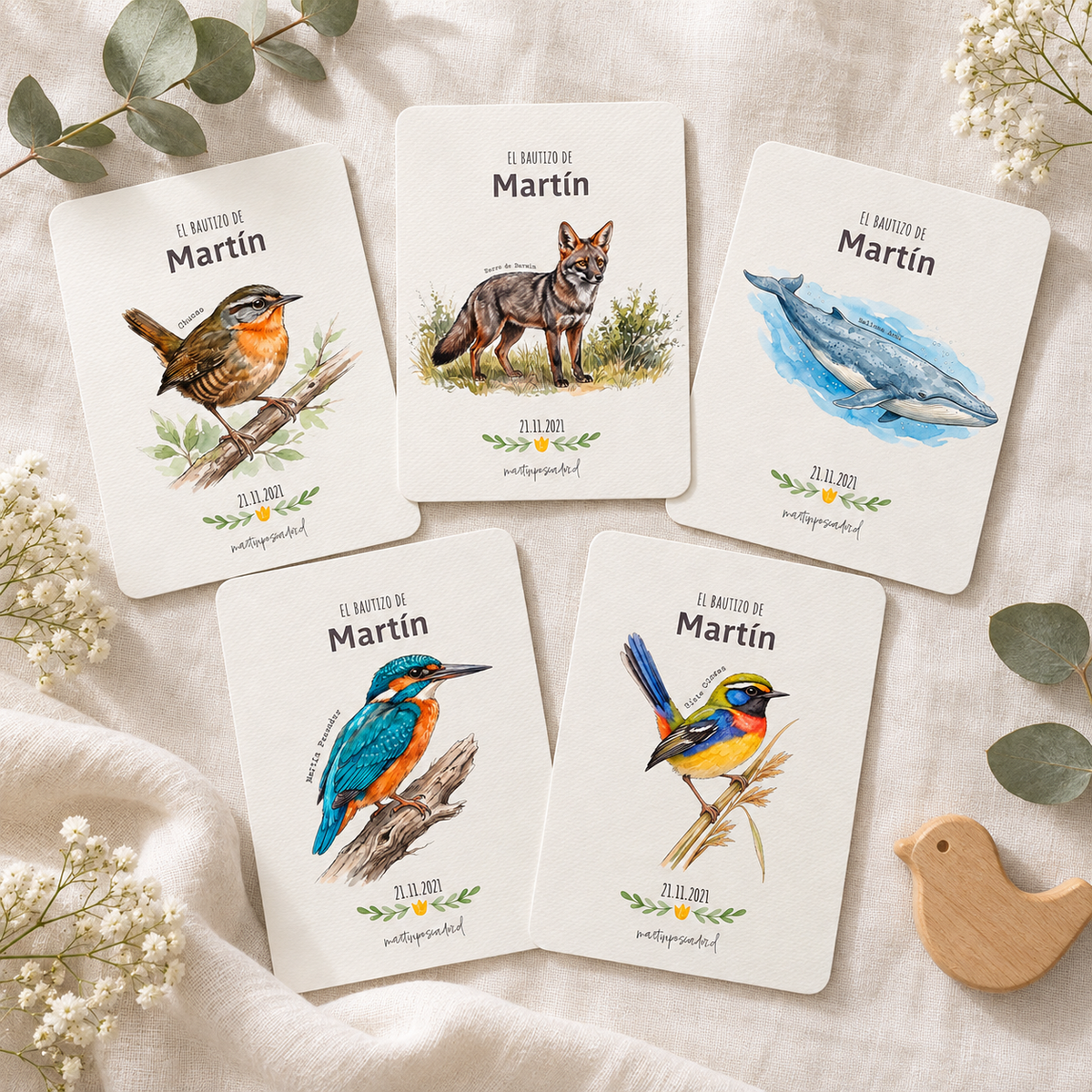 Santitos de Fauna Chilena (8u)