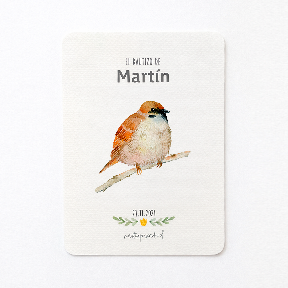 Santitos de aves (8u)