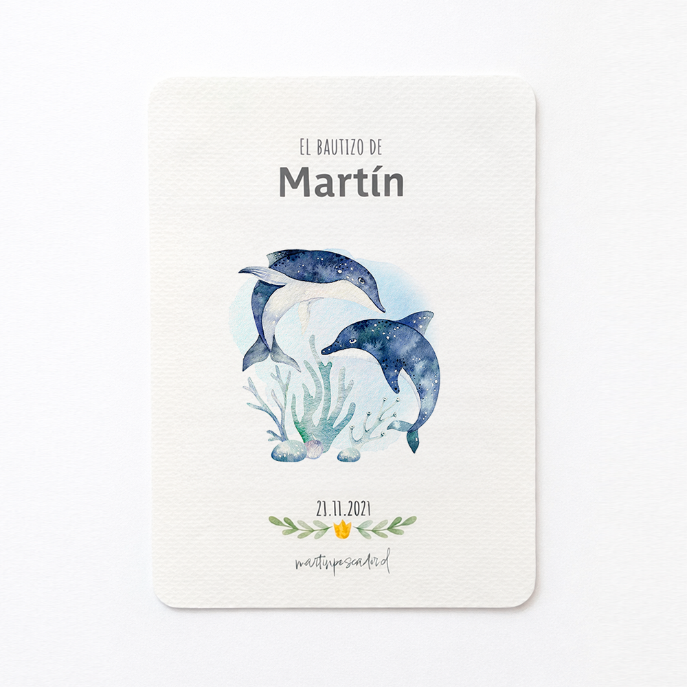 Santitos con motivos marinos (8u)