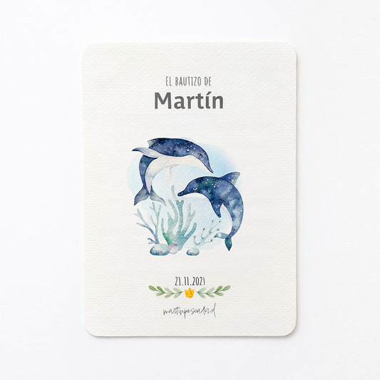 Santitos con motivos marinos (8u)