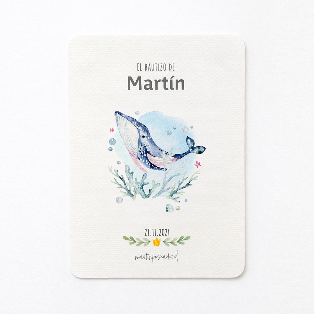 Santitos con motivos marinos (8u)