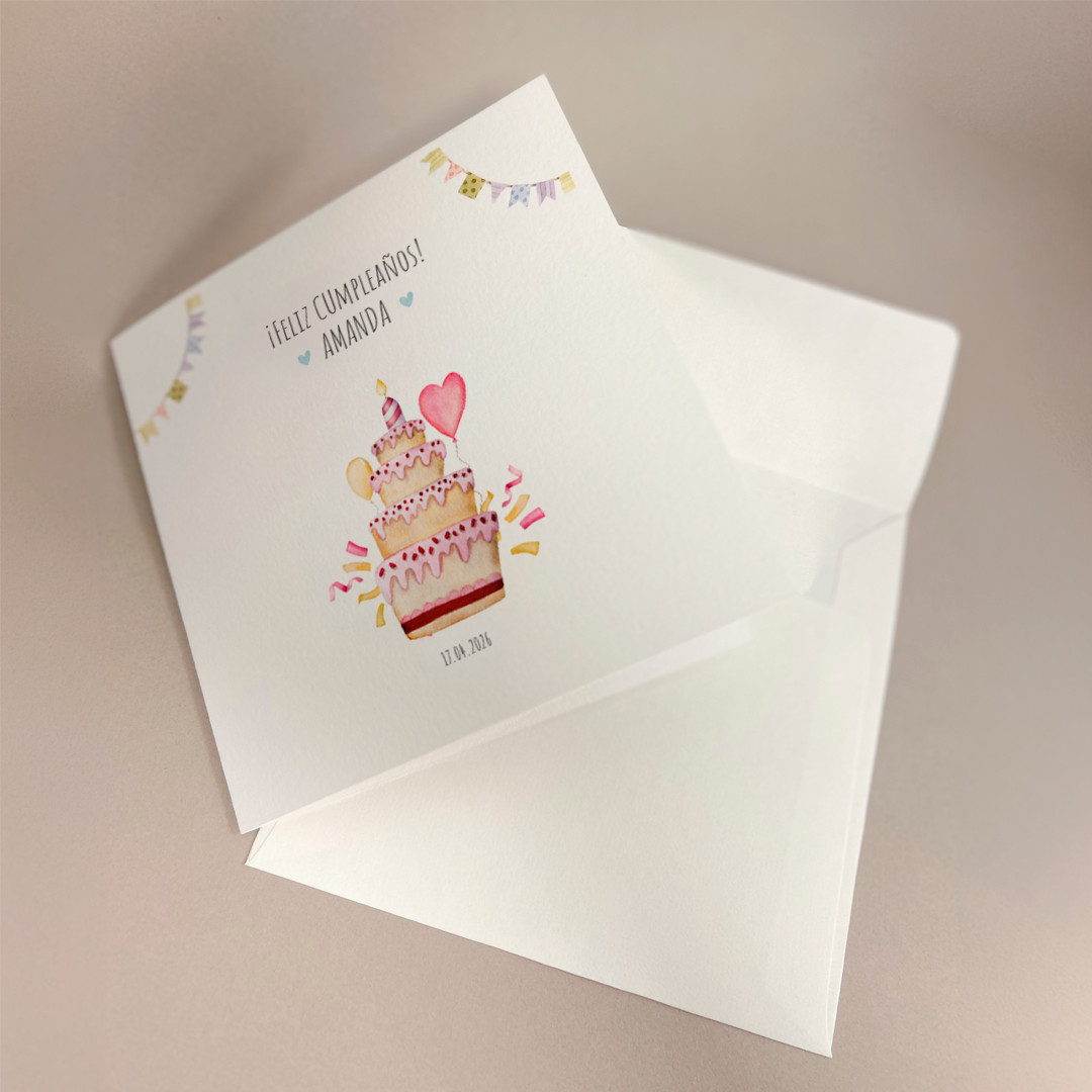 Tarjeta de felicitaciones: Feliz Cumpleaños!