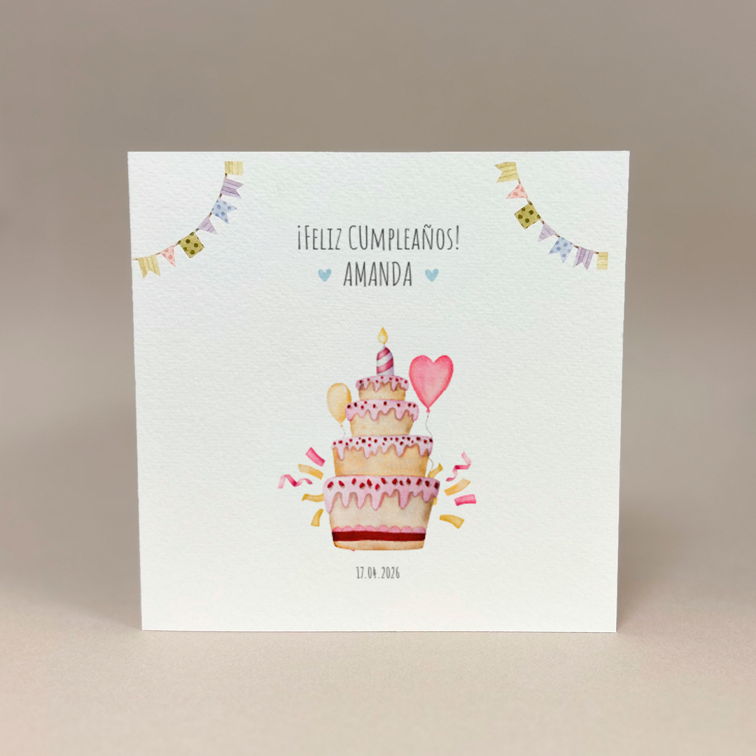 Tarjeta de felicitaciones: Feliz Cumpleaños!