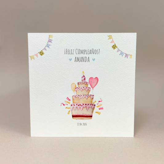 Tarjeta de felicitaciones: Feliz Cumpleaños!