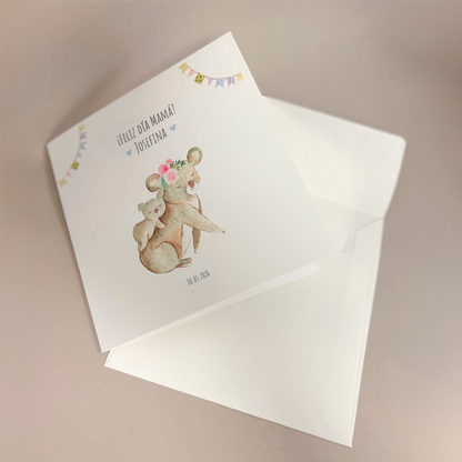 Tarjeta del día de la madre: Koala