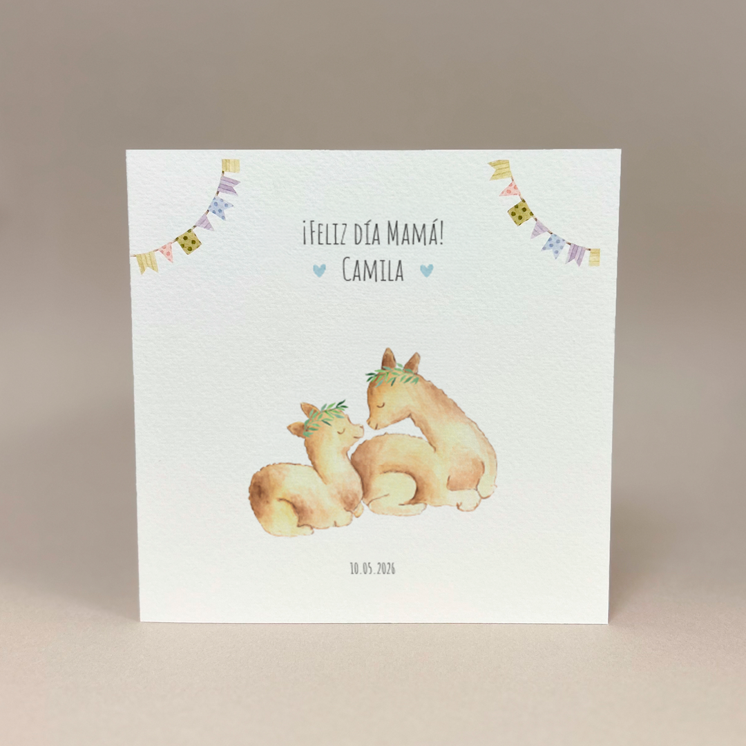 Tarjeta del día de la madre: Ciervos