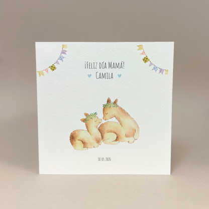 Tarjeta del día de la madre: Ciervos