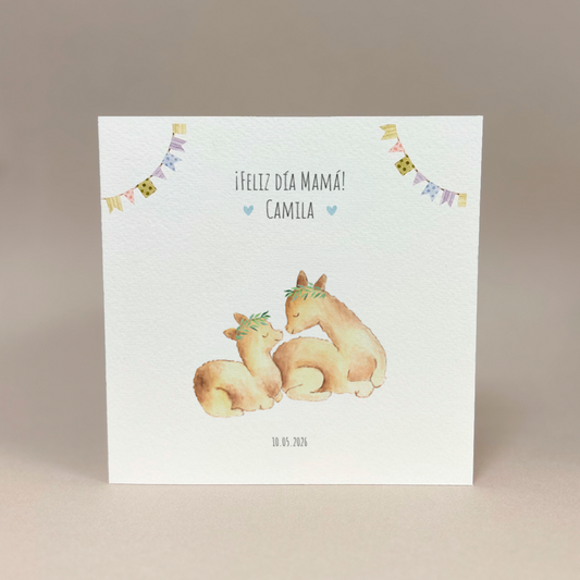 Tarjeta del día de la madre: Ciervos