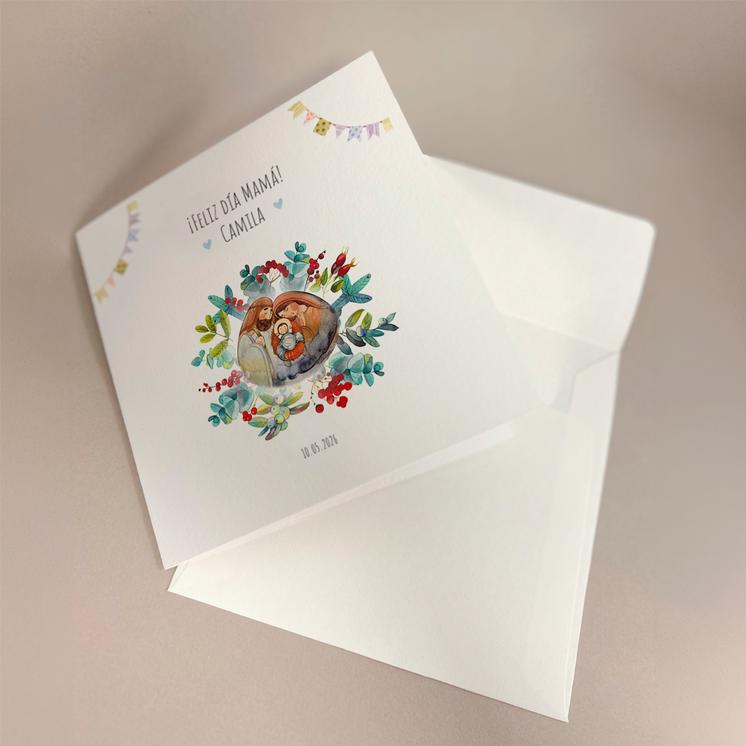 Tarjeta de felicitaciones: Religiosa