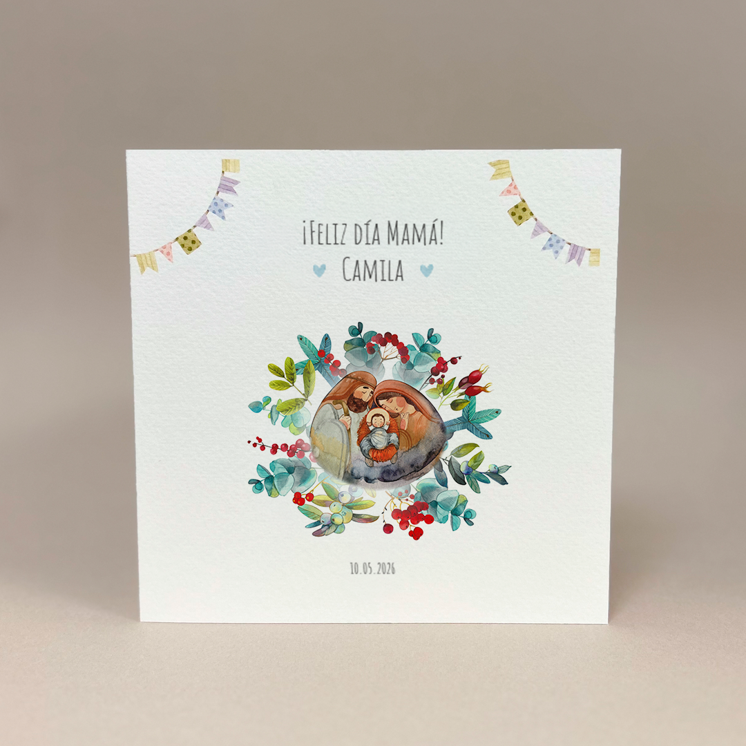 Tarjeta de felicitaciones: Religiosa