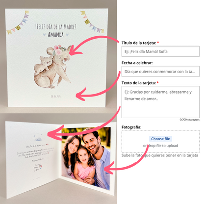 Tarjeta de felicitaciones: Ropa de niño